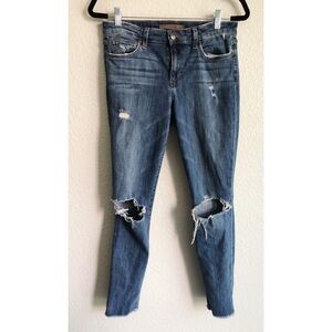 Joe’s jeans skinny ankle raw hem ripped size 27